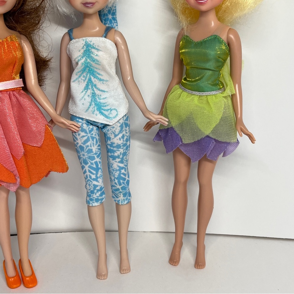 Disney Fairies Tinker Bell Doll Lot Fawn Silvermist Periwinkle Pajama Party Pjs - Picture 11 of 12